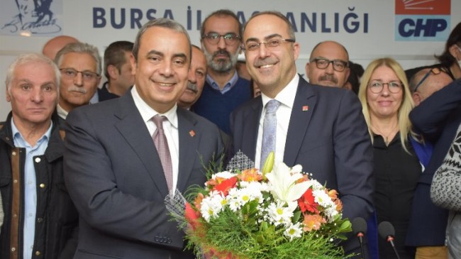 CHP Bursa İl Başkanlığı’nda devir teslim