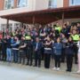 Hatay'da Türk Polisi'nden işaret dili ile İstiklal Marşı
