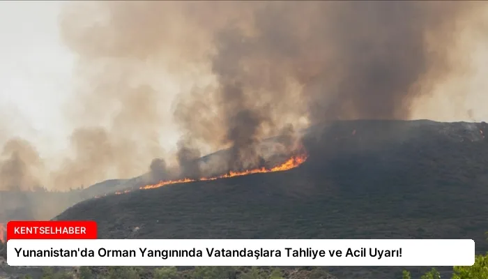 Yunanistan’da Orman Yangınında Vatandaşlara Tahliye ve Acil Uyarı!