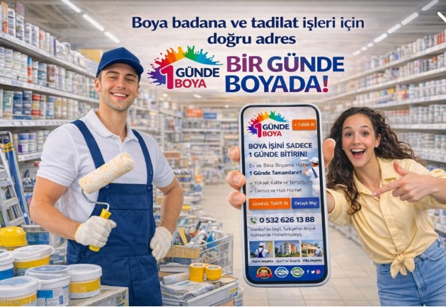 Maltepe’de Boya Sanatı Yeniden Yazılıyor: 1GÜNDE BOYA ile Hız, Güven ve Kusursuz Ustalık