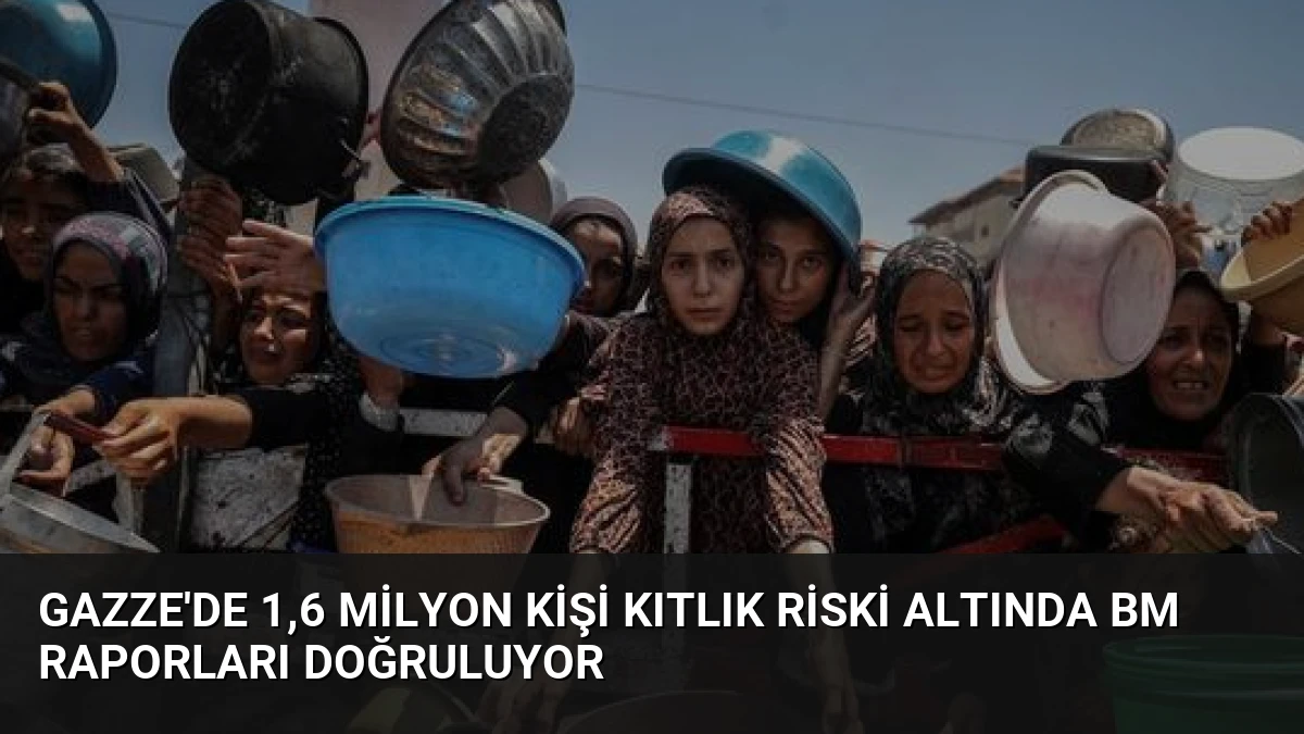 Gazze’de 1,6 Milyon Kişi Kıtlık Riski Altında BM Raporları Doğruluyor