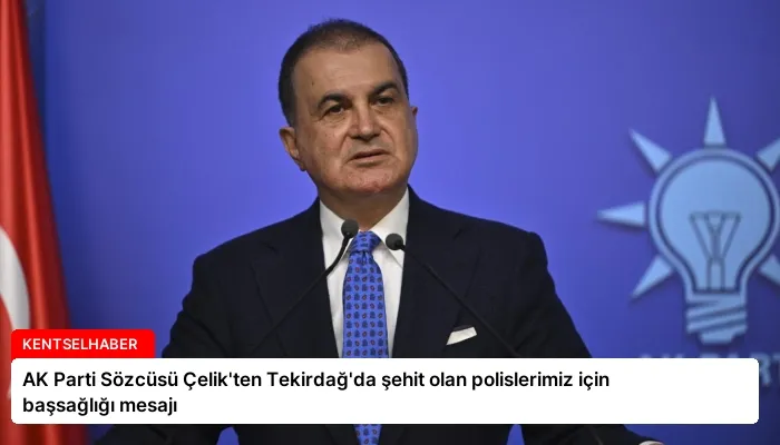 AK Parti Sözcüsü Çelik’ten Tekirdağ’da şehit olan polislerimiz için başsağlığı mesajı