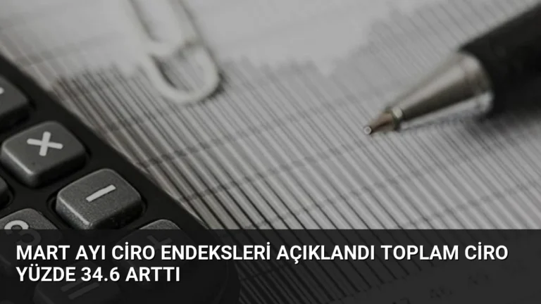 Mart Ayı Ciro Endeksleri Açıklandı Toplam Ciro Yüzde 34.6 Arttı