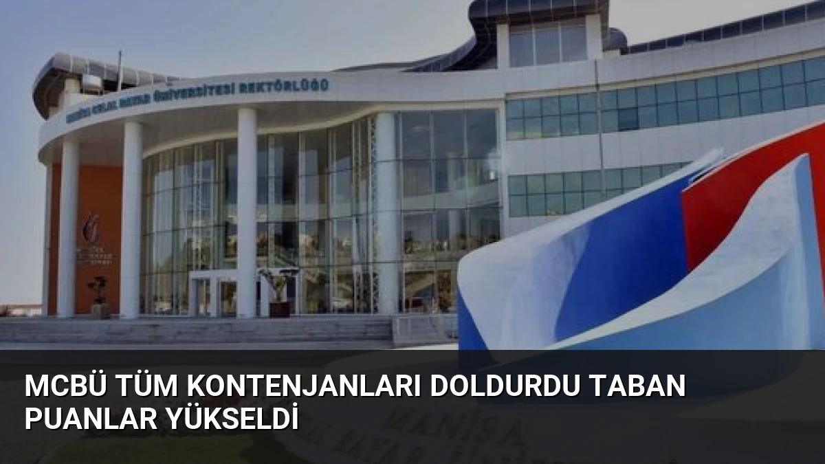 MCBÜ Tüm Kontenjanları Doldurdu Taban Puanlar Yükseldi