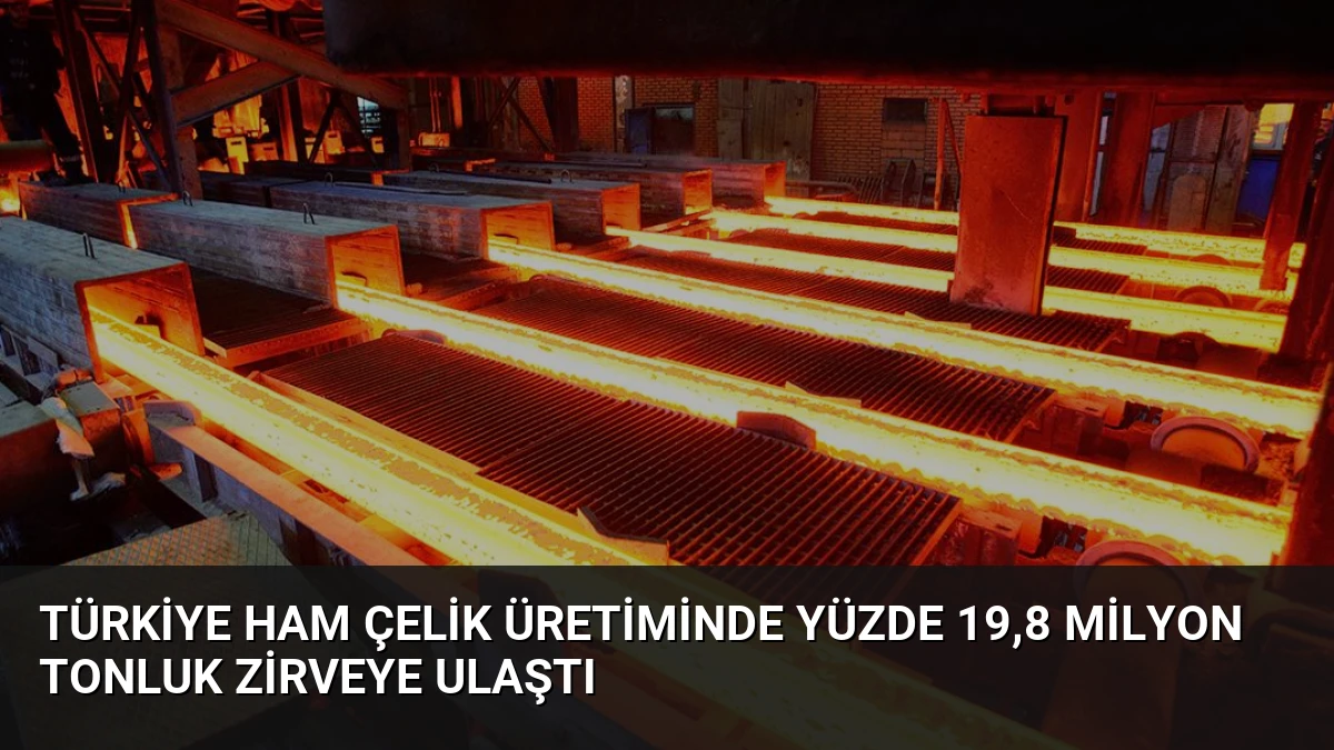 Türkiye Ham Çelik Üretiminde Yüzde 19,8 Milyon Tonluk Zirveye Ulaştı