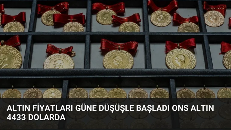 Altın Fiyatları Güne Düşüşle Başladı Ons Altın 4433 Dolarda