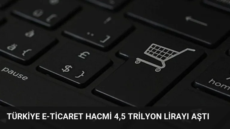 Türkiye E-Ticaret Hacmi 4,5 Trilyon Lirayı Aştı
