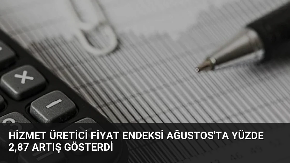 Hizmet Üretici Fiyat Endeksi Ağustos’ta Yüzde 2,87 Artış Gösterdi